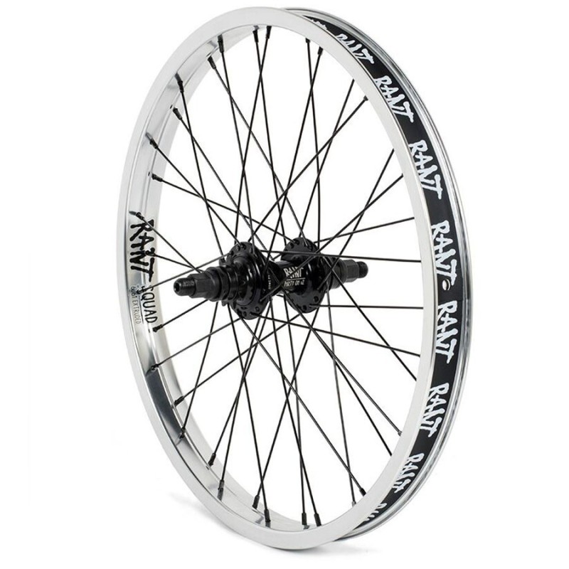 ROUE ARRIERE BMX 20'' RANT PARTY ON V2 RHD ARGENT